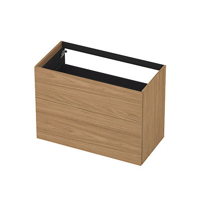 Ink onderkast 90x45cm - push to open - 2 lades - blank eiken