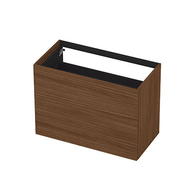 Ink onderkast 90x45cm - push to open - 2 lades - warm walnoot