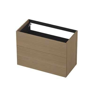 Ink onderkast 90x45cm - push to open - 2 lades - olijf eiken