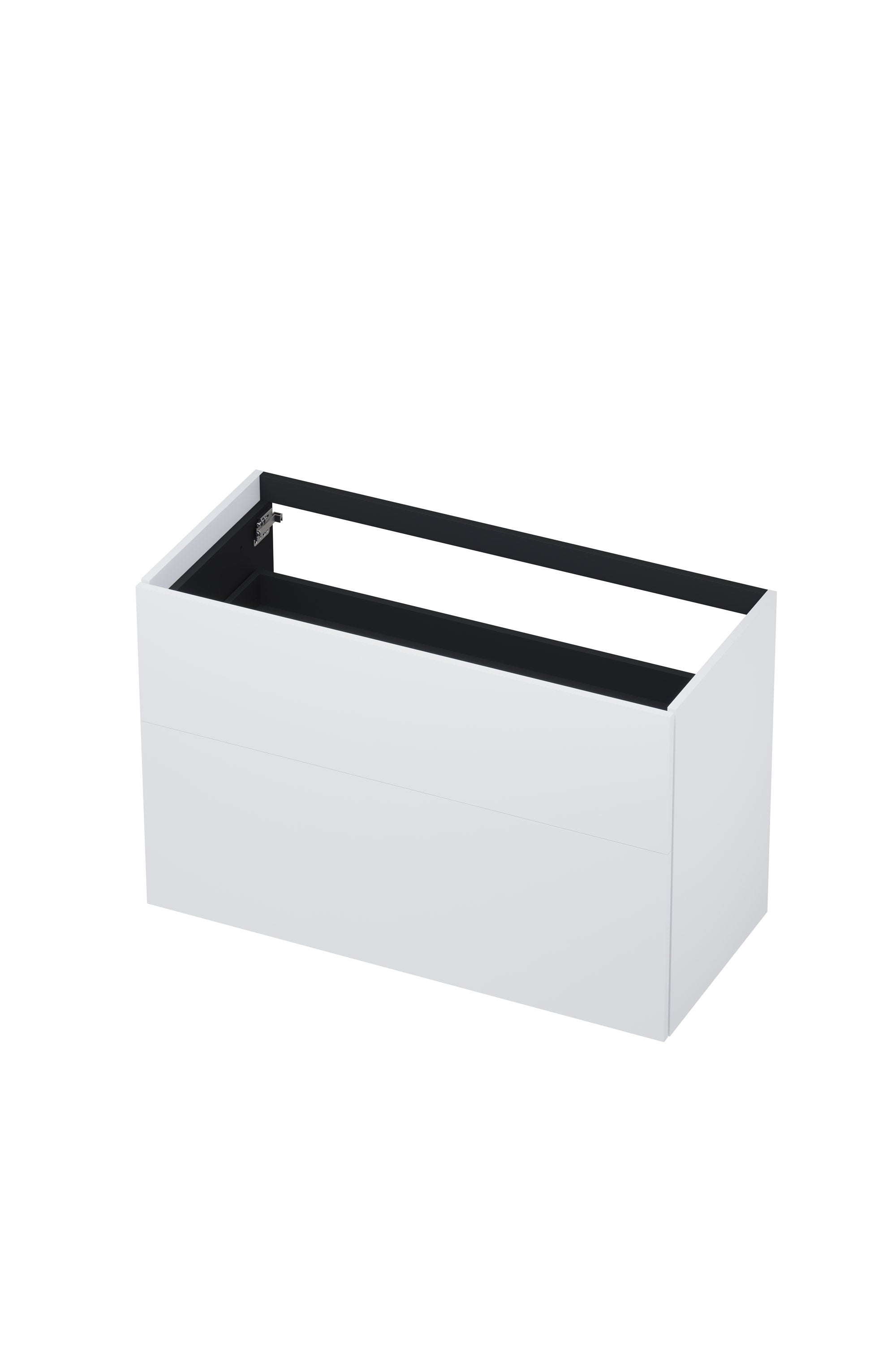 Ink onderkast 100x45cm - push to open - 2 lades - mat wit