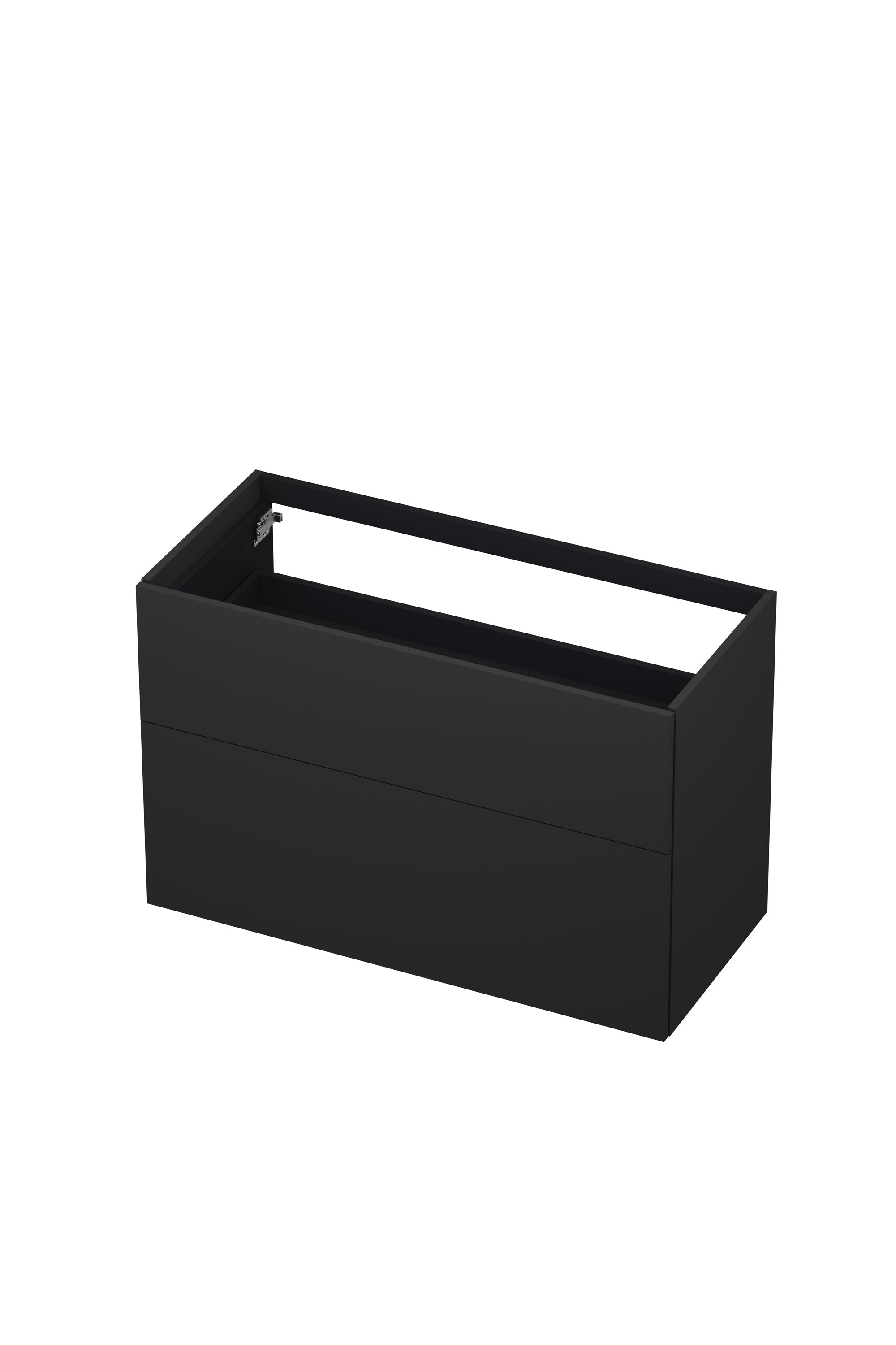 Ink onderkast 100x45cm - push to open - 2 lades - mat antraciet