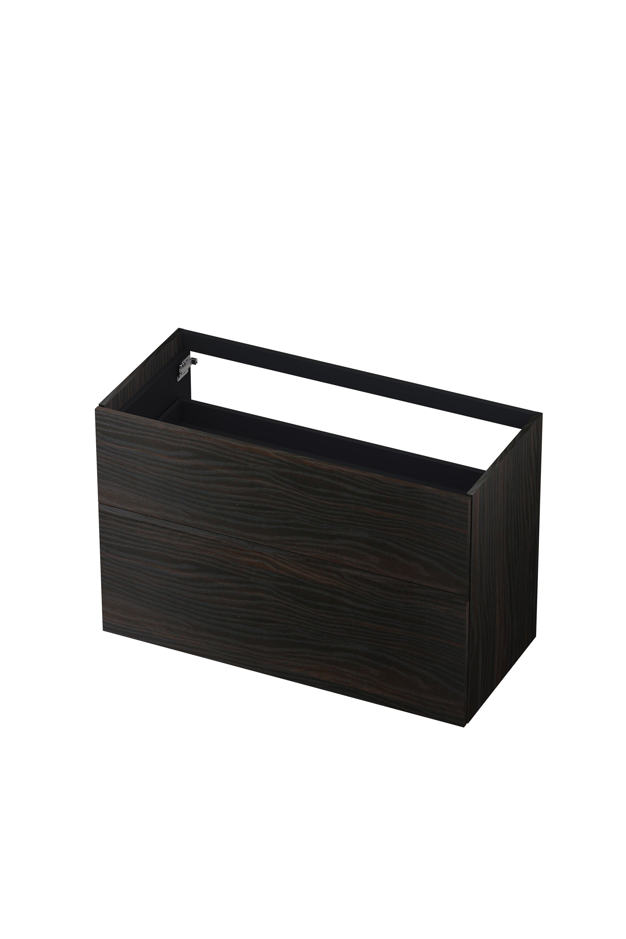 Ink onderkast 100x45cm - push to open - 2 lades - intens eiken