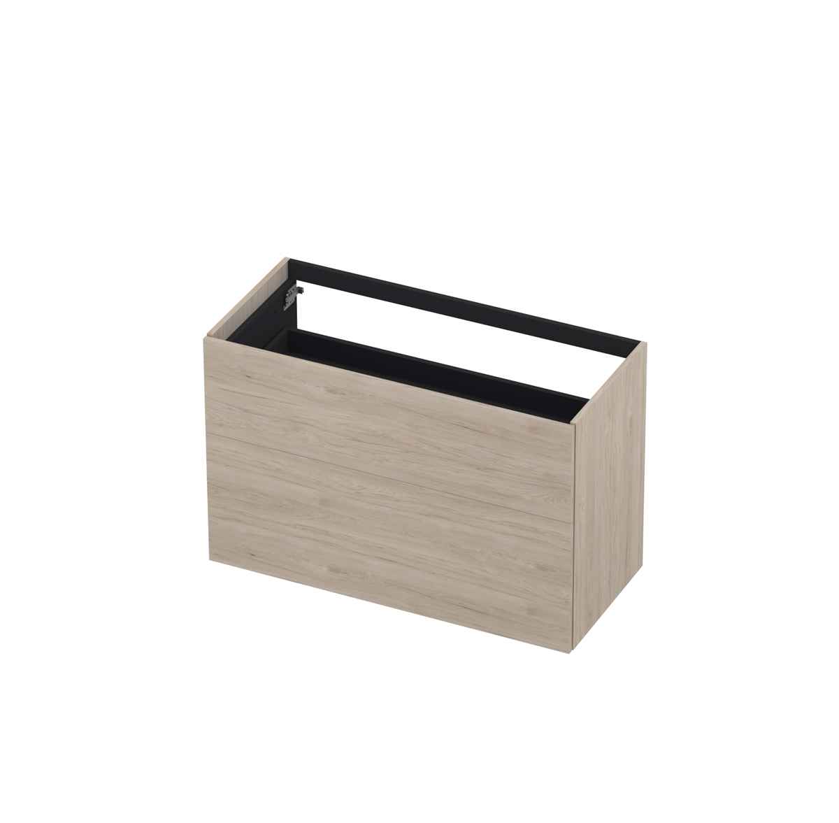 Ink onderkast 100x45cm - push to open - 2 lades - ivoor eiken