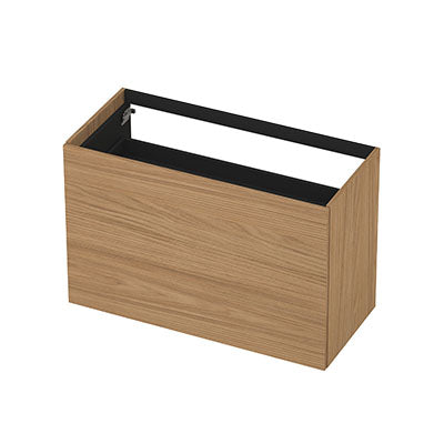 Ink onderkast 100x45cm - push to open - 2 lades - blank eiken