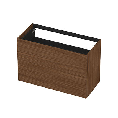 Ink onderkast 100x45cm - push to open - 2 lades - warm walnoot