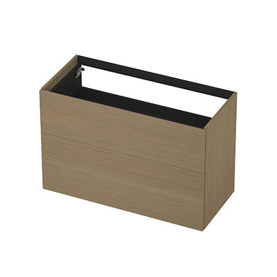 Ink onderkast 100x45cm - push to open - 2 lades - olijf eiken