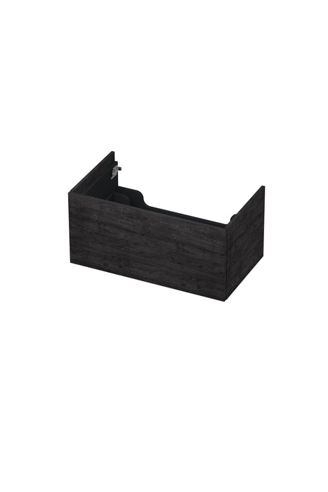 Ink onderkast 80x45cm - push to open - 1 lade - houtskool eiken