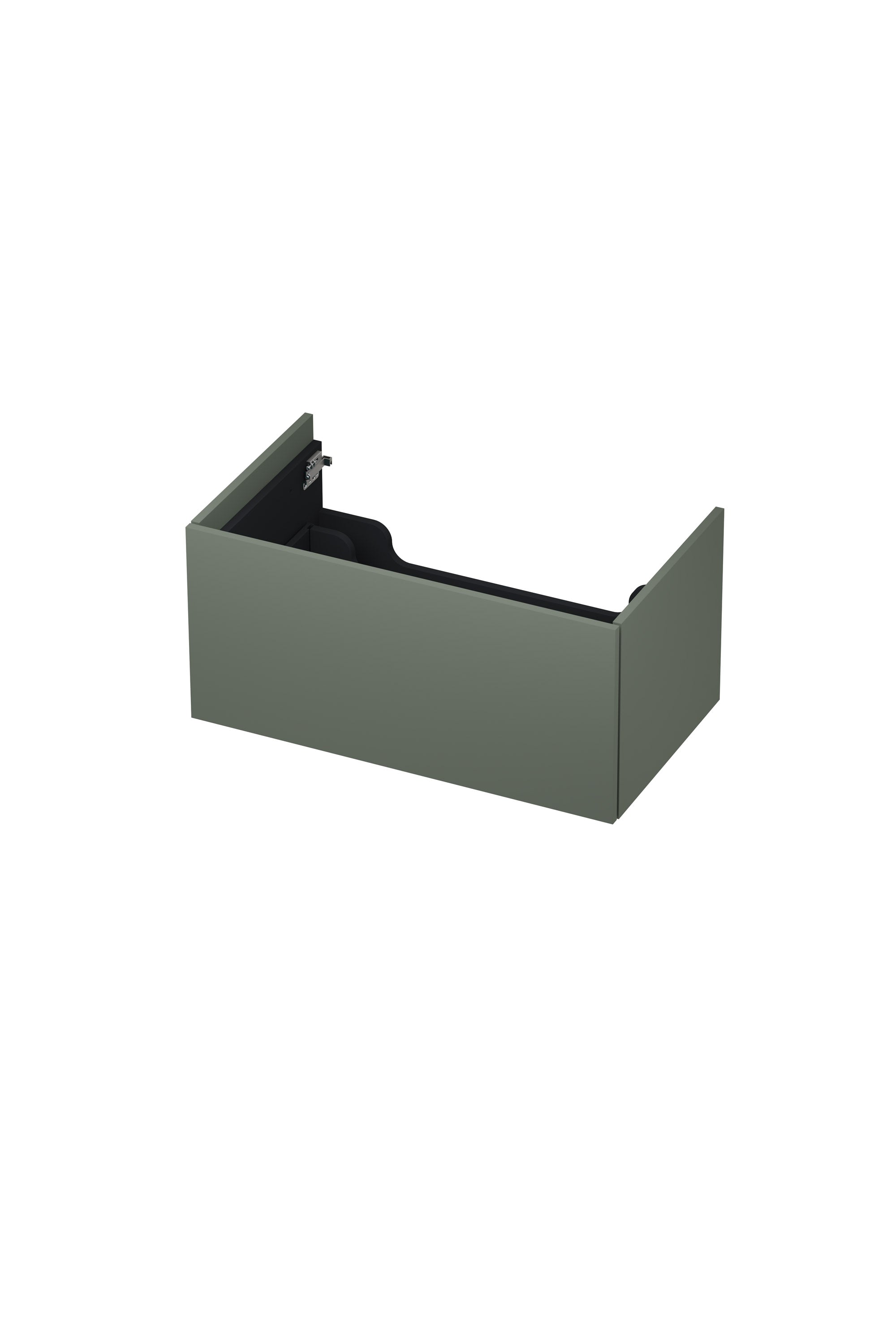 Ink onderkast 80x45cm - push to open - 1 lade - mat beton groen