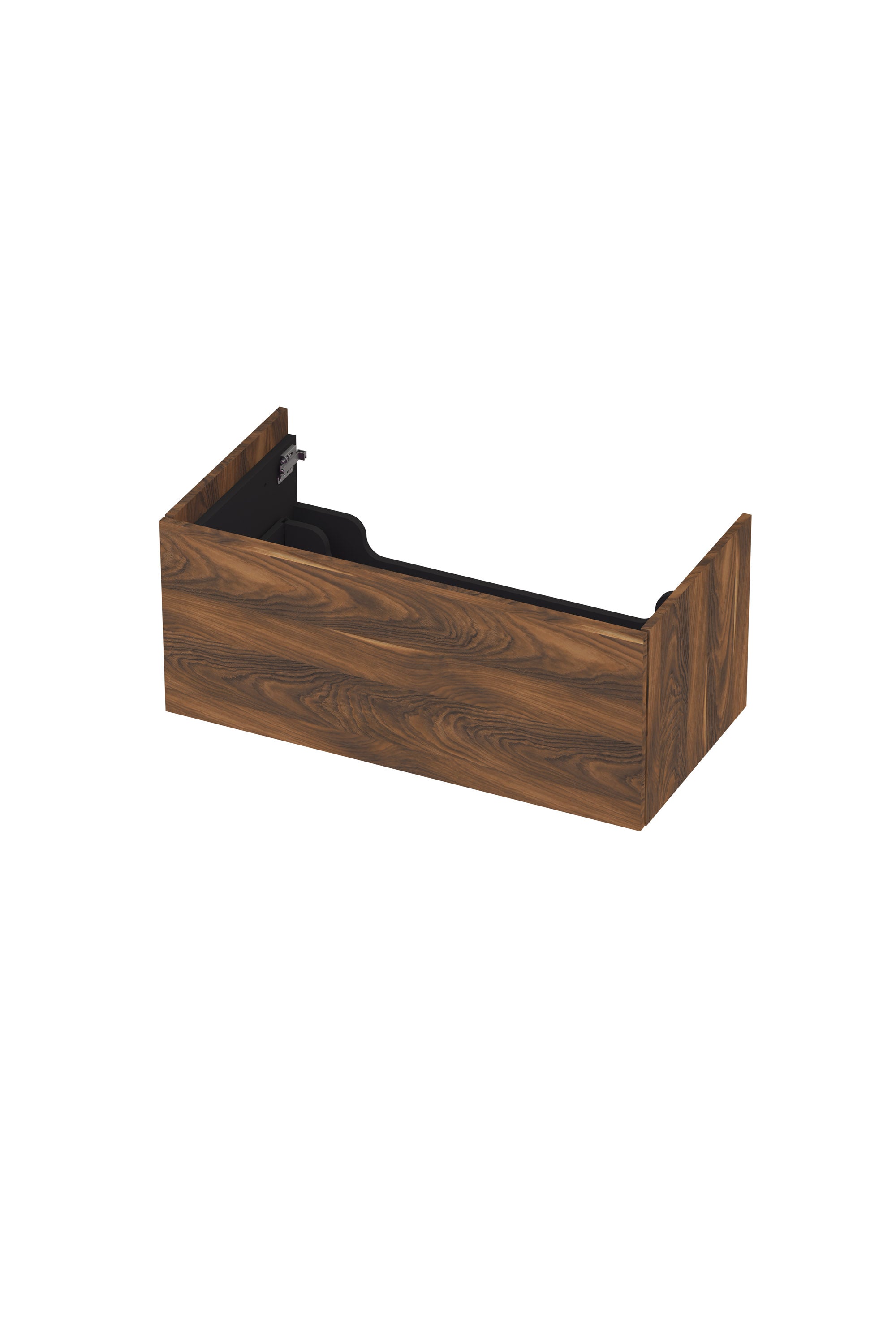 Ink onderkast 90x45cm - push to open - 1 lade - noten