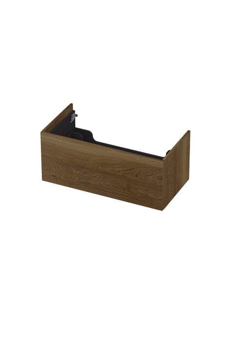 Ink onderkast 90x45cm - push to open - 1 lade - massief eiken ash grey