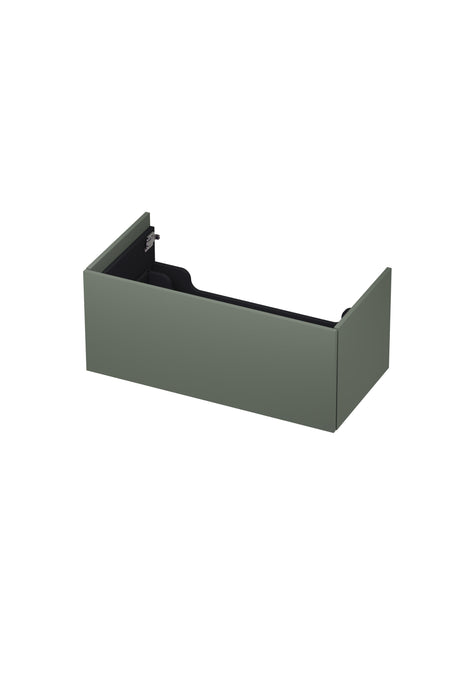 Ink onderkast 90x45cm - push to open - 1 lade - mat beton groen