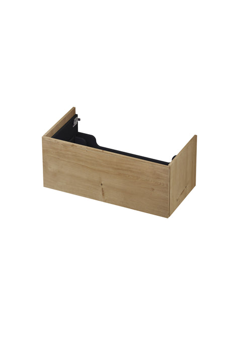 Ink onderkast 90x45cm - push to open - 1 lade - fineer ash grey
