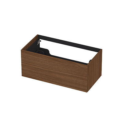 Ink onderkast 90x45cm - push to open - 1 lade - warm walnoot