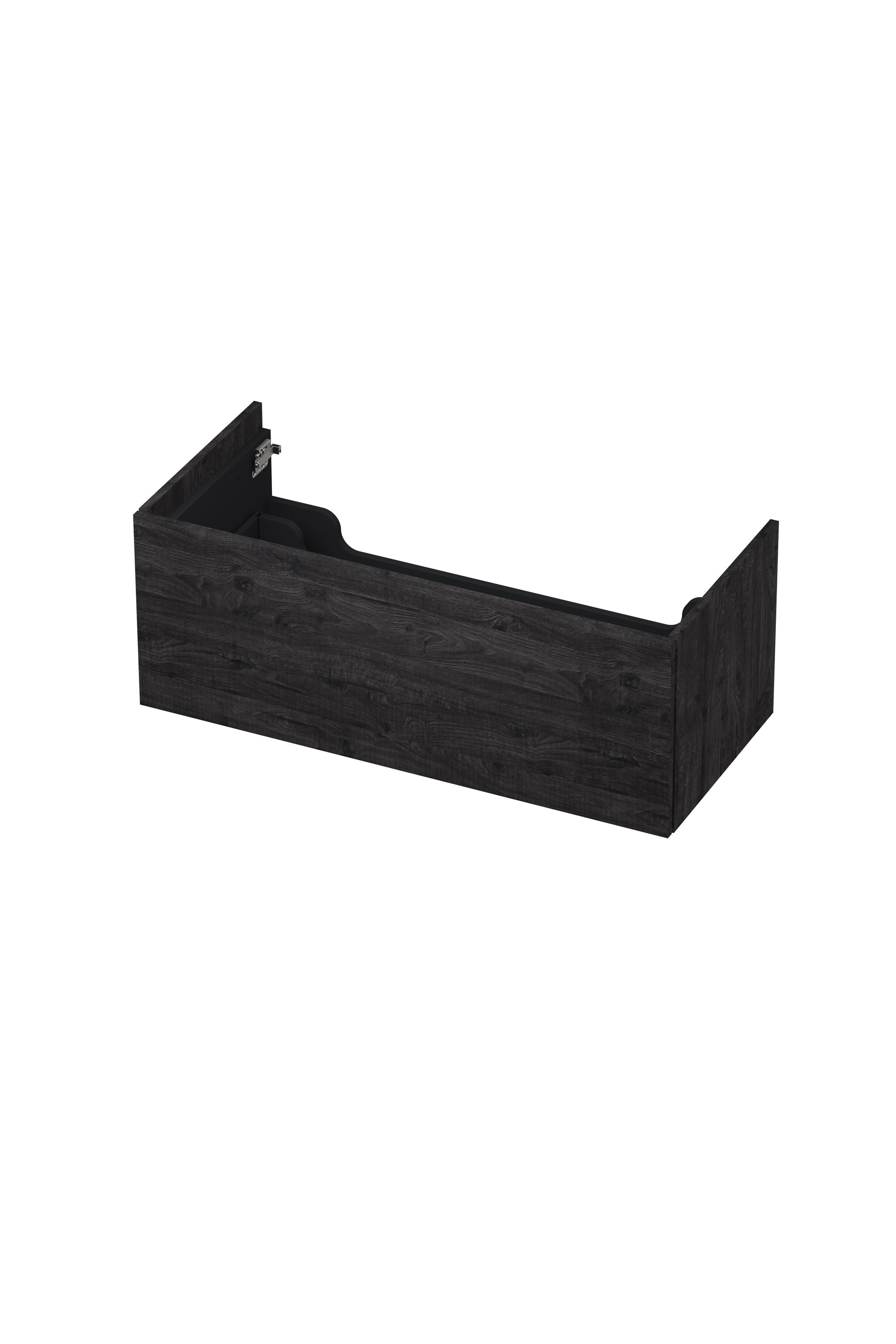 Ink onderkast 100x45cm - push to open - 1 lade - houtskool eiken