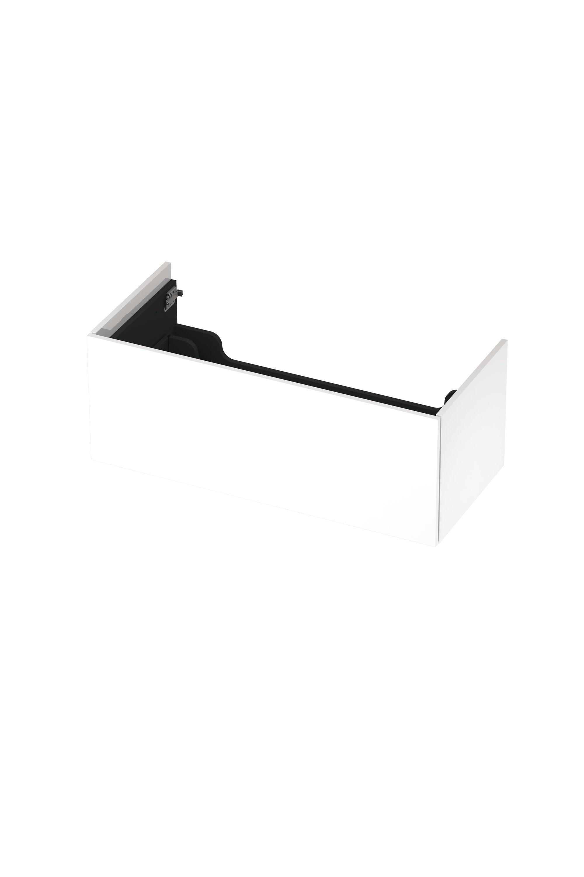 Ink onderkast 100x45cm - push to open - 1 lade - hoogglans wit