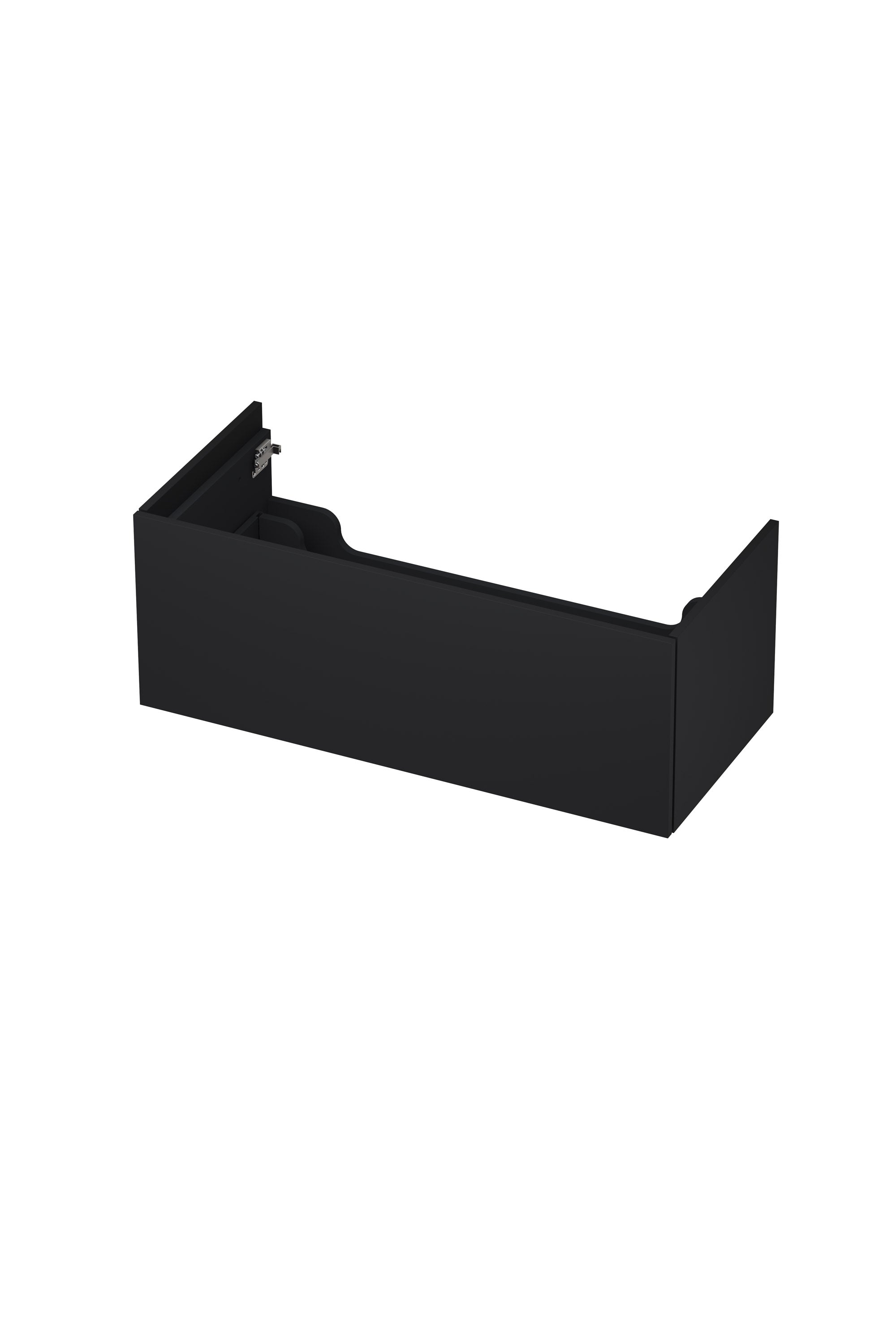 Ink onderkast 100x45cm - push to open - 1 lade - mat zwart