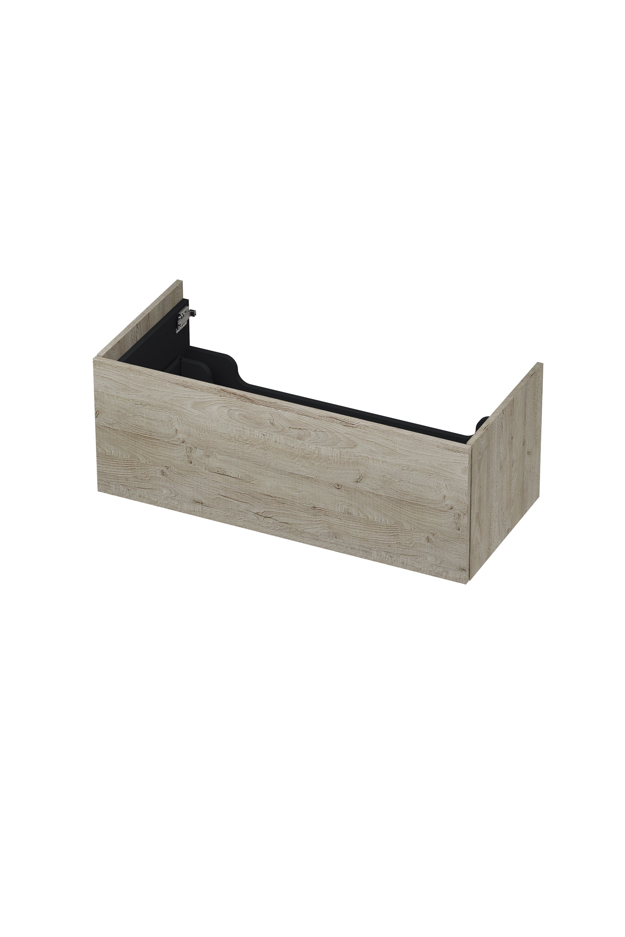 Ink onderkast 100x45cm - push to open - 1 lade - greige eiken