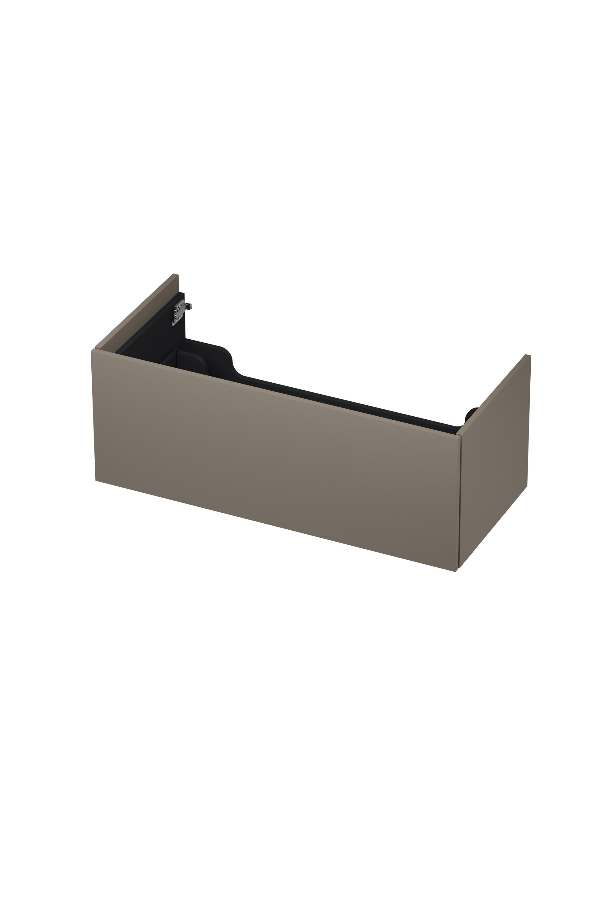 Ink onderkast 100x45cm - push to open - 1 lade - mat taupe