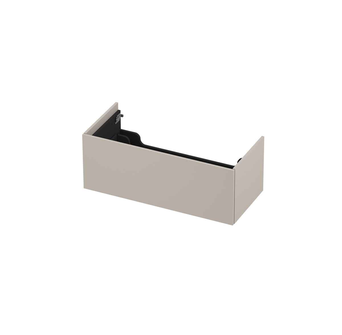 Ink onderkast 100x45cm - push to open - 1 lade - mat kasjmier grijs
