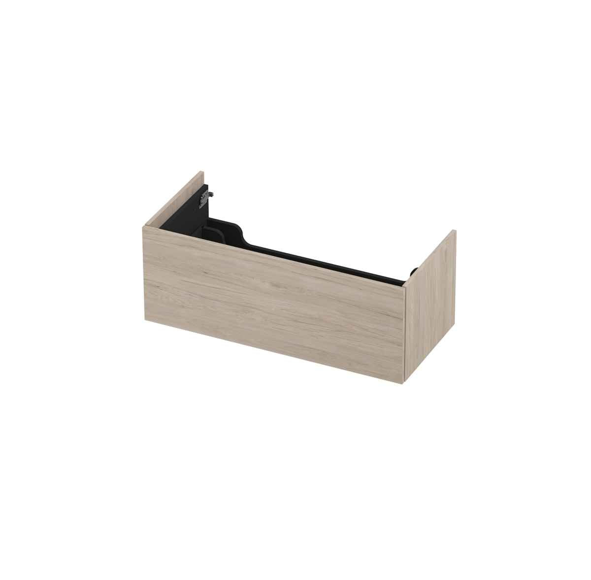Ink onderkast 100x45cm - push to open - 1 lade - ivoor eiken