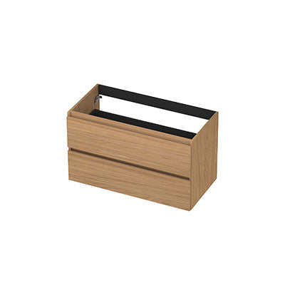 Ink onderkast 90x45cm - greeploos - 2 lades - blank eiken