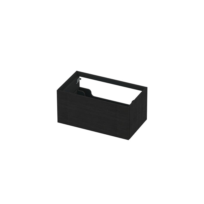 Ink onderkast 80x45cm - push to open - 1 lade - fineer matt intens black