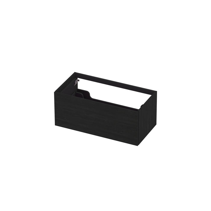Ink onderkast 90x45cm - push to open - 1 lade - fineer matt intens black