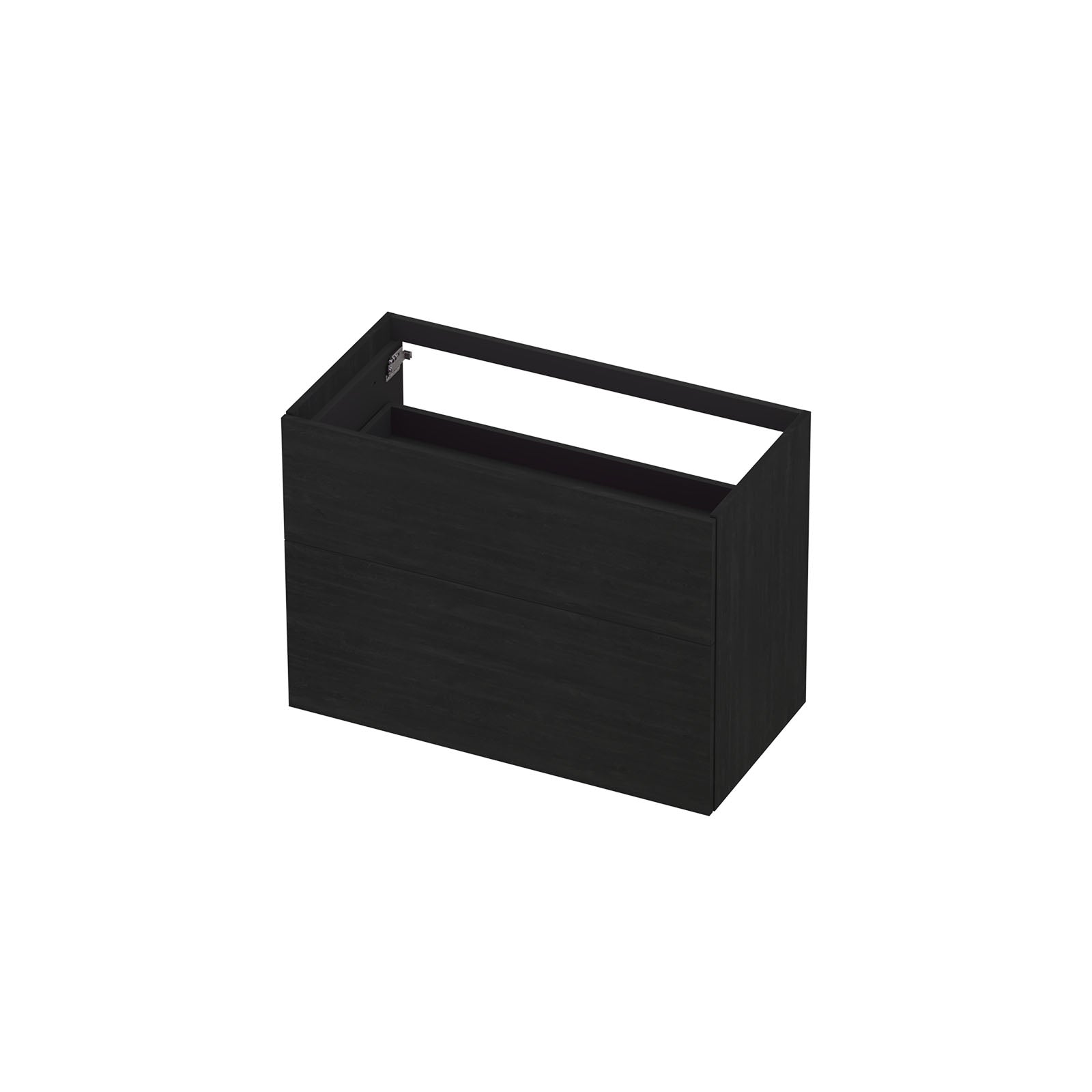 Ink onderkast 90x45cm - push to open - 2 lades - fineer matt intens black