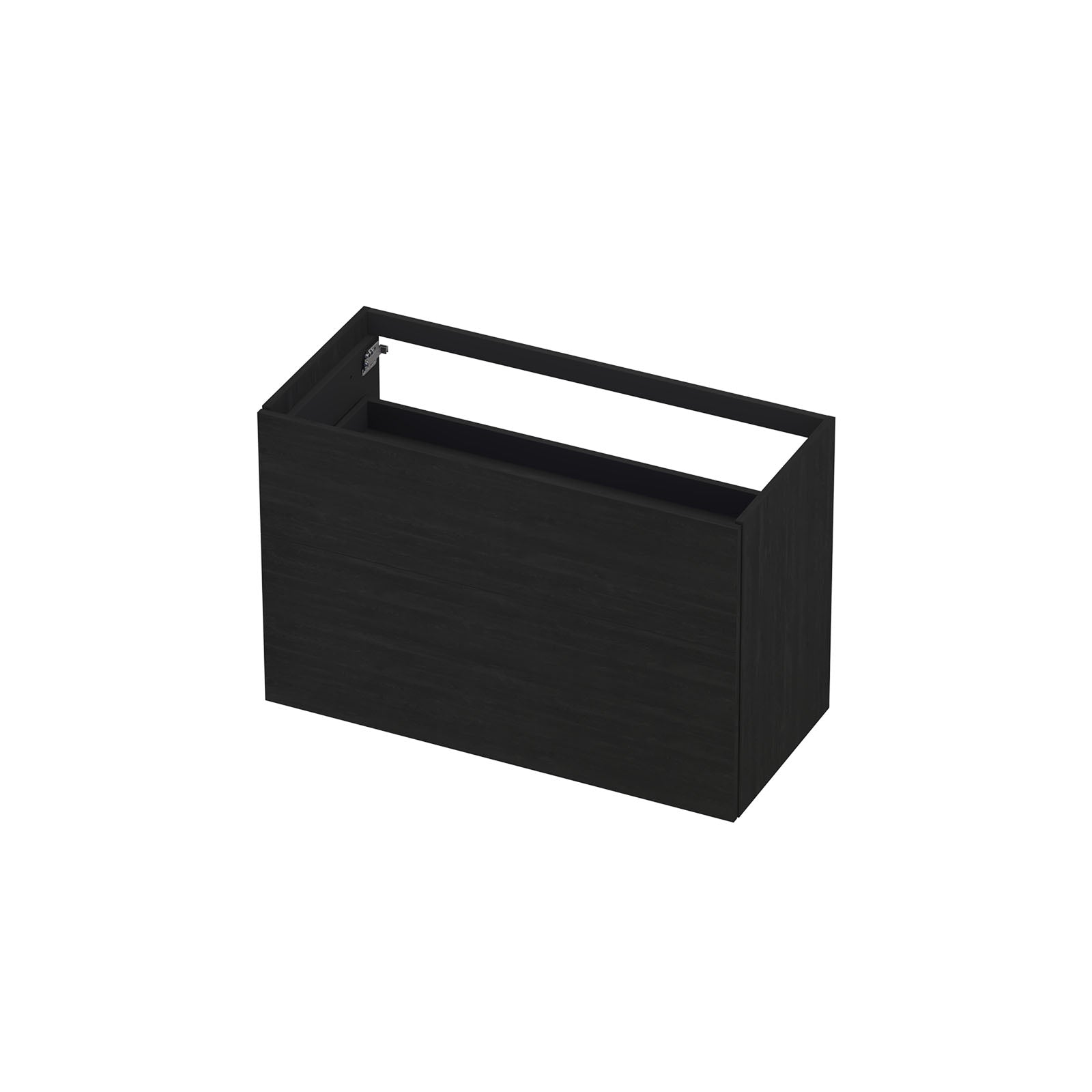 Ink onderkast 100x45cm - push to open - 2 lades - fineer matt intens black