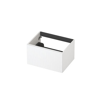 Ink onderkast 60x45cm - opbouwgreep - 1 lade - verticaal gefreesd - mat wit