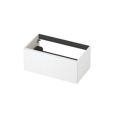 Ink onderkast 80x45cm - opbouwgreep - 1 lade - verticaal gefreesd - mat wit