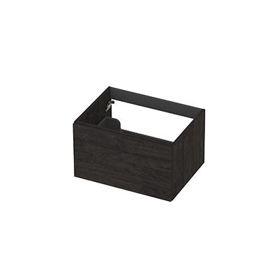 Ink onderkast 60x45cm - opbouwgreep - 1 lade -  houtskool eiken