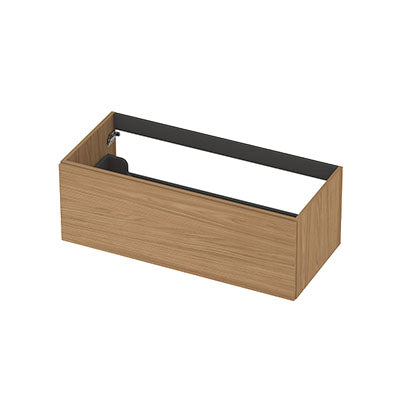 Ink onderkast 100x45cm - opbouwgreep - 1 lade -  blank eiken
