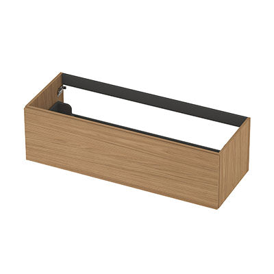 Ink onderkast 120x45cm - opbouwgreep - 1 lade -  blank eiken