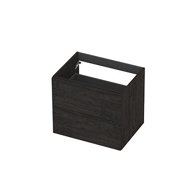 Ink onderkast 60x45cm - opbouwgreep - 2 lades - houtskool eiken