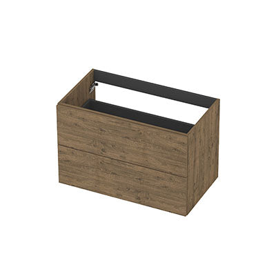 Ink onderkast 80x45cm - opbouwgreep - 2 lades - naturel eiken