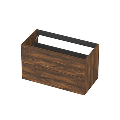 Ink onderkast 90x45cm - opbouwgreep - 2 lades - noten