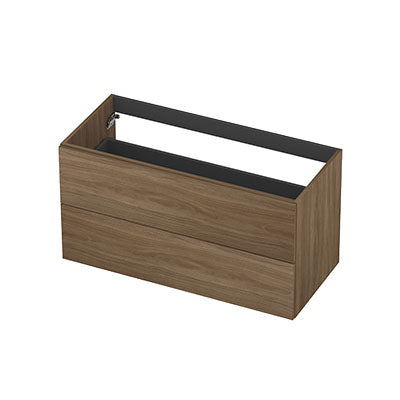 Ink onderkast 100x45cm - opbouwgreep - 2 lades - zuiver eiken