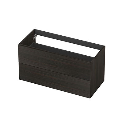 Ink onderkast 100x45cm - opbouwgreep - 2 lades - intens eiken