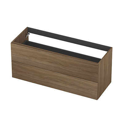 Ink onderkast 120x45cm - opbouwgreep - 2 lades - zuiver eiken