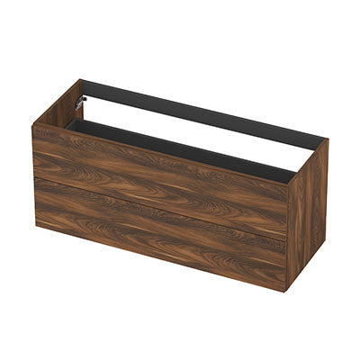 Ink onderkast 120x45cm - opbouwgreep - 2 lades - noten
