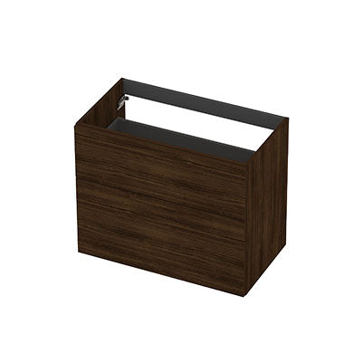 Ink onderkast 80x45cm - opbouwgreep - 2 lades asymmetrisch - koper eiken