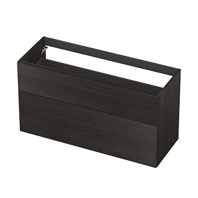 Ink onderkast 120x45cm - opbouwgreep - 2 lades asymmetrisch - intens eiken