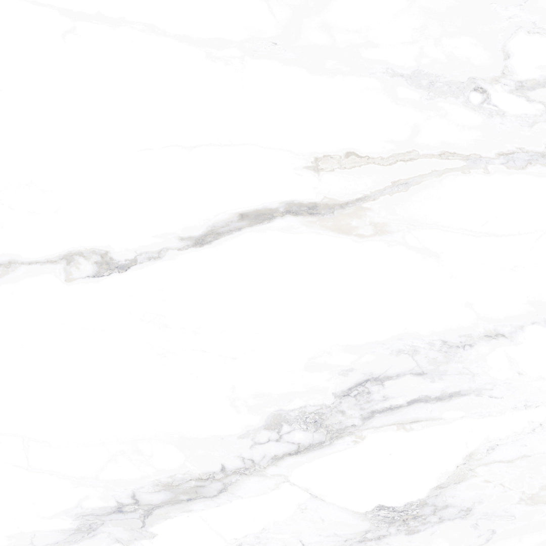 Tau Ceramica, Monteleone - White, Glossy, 90x90cm, 10.50mm, Rett.