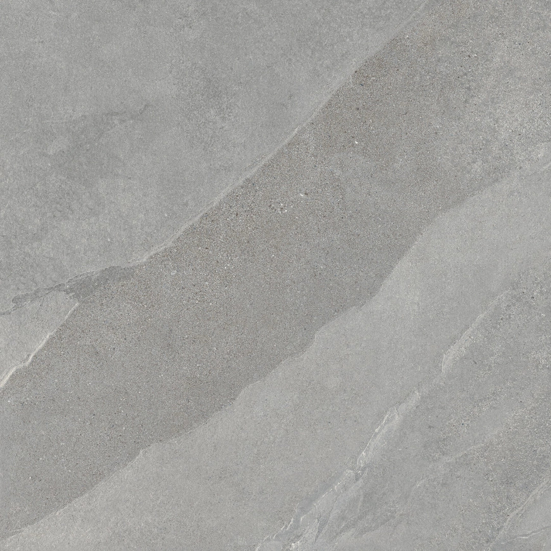 Tuscania Ceramiche, Slash - M5X5 - Mid Grey, Naturale, 61x61cm, 9.00mm, Rett.
