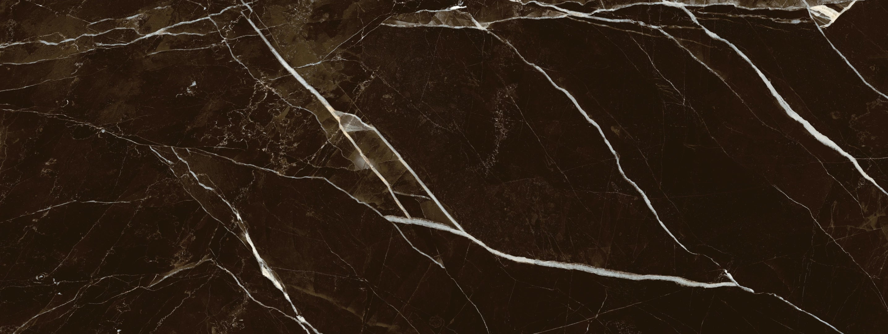 Love Tiles, Majestic - Calacatta Black, Shine, 45x119cm, 9.50mm