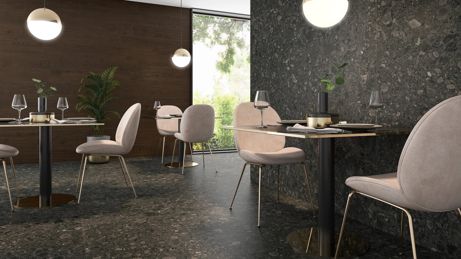 Pamesa, Gransasso - Nero, Semipulido, 120x120cm, 10.20mm, Rett.