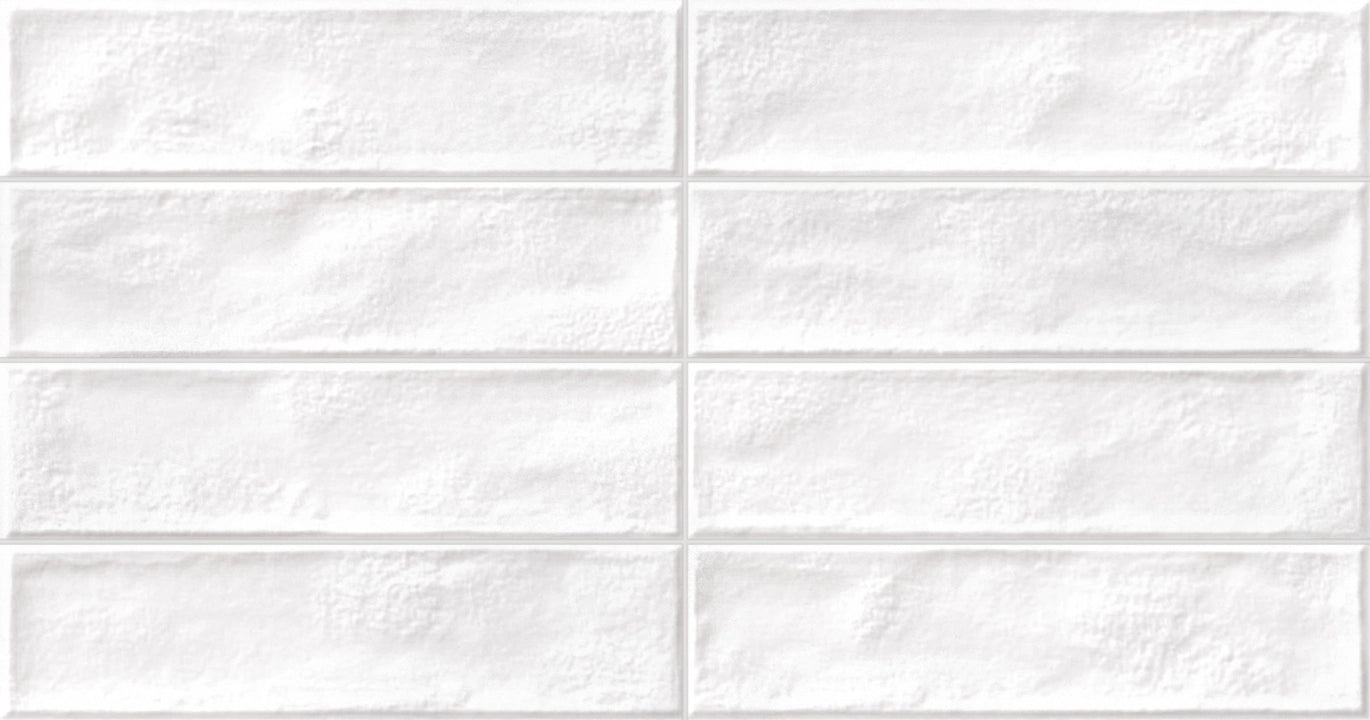 Geotiles, Manhattan - White, Natural , 31.6x60cm, 10.00mm