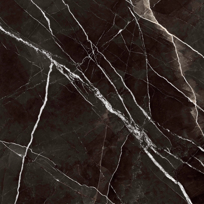 Marazzi, Grande_marble Look - MEMT - Calacatta Black, Matt, 120x120cm, 6.00mm, Rett.
