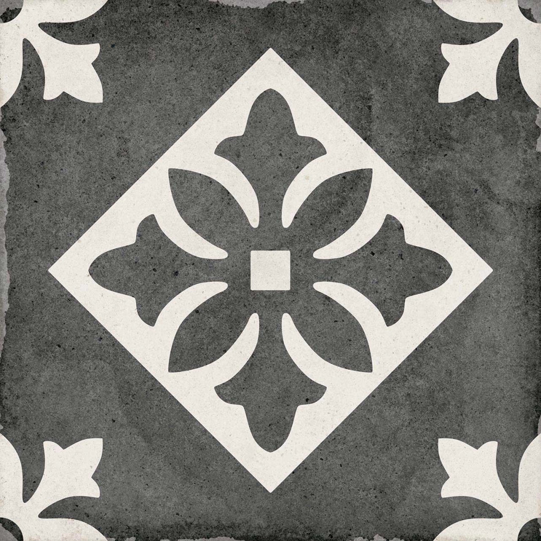 Equipe Ceramicas, Art Nouveau - 24416---Pàdua-Black,-Matt,-20x20cm,-9.00mm,-Rett.